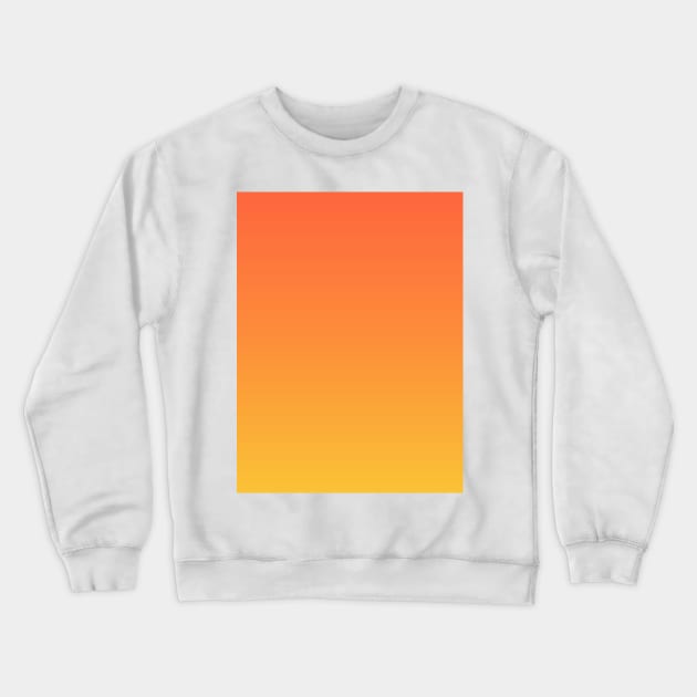 preppy modern  abstract sunset Yellow Orange Ombre Crewneck Sweatshirt by Tina